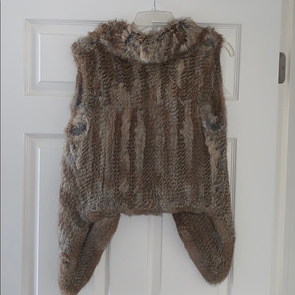 Yves Salomon Knitted Rabbit Fur Vest - Picture 7 of 10